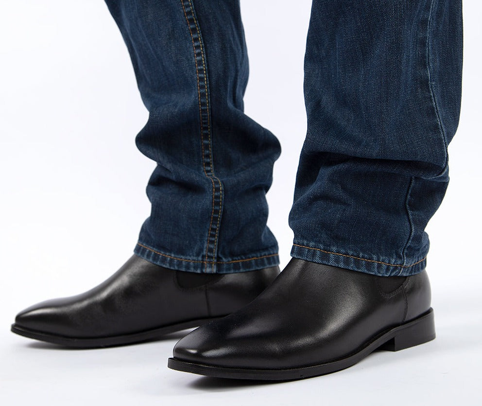 Black Leather Boot