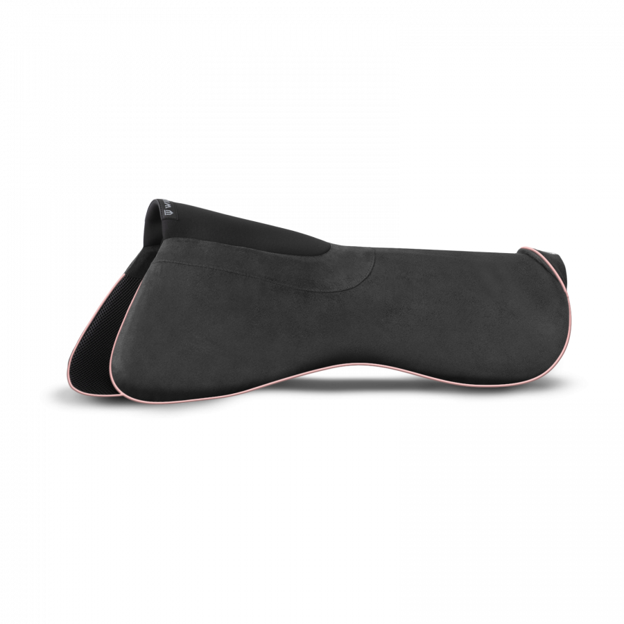 Winderen dressage half pad in charcoal and rose gold