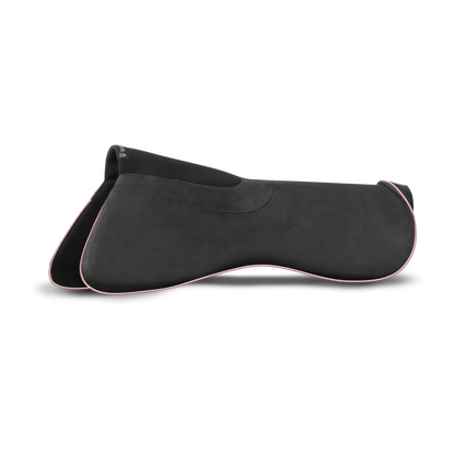 Winderen dressage half pad in charcoal and rose gold