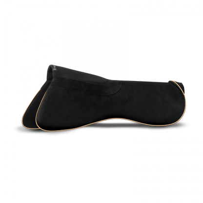 Winderen dressage half pad on coal and gold