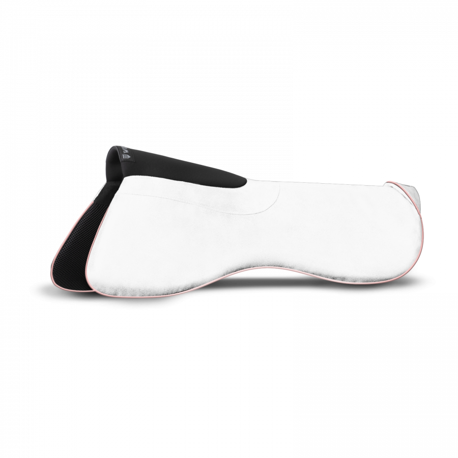 Winderen dressage half pad in white and rose gold