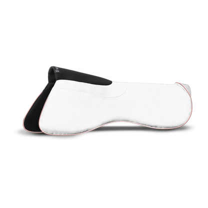 Winderen dressage half pad in white and rose gold
