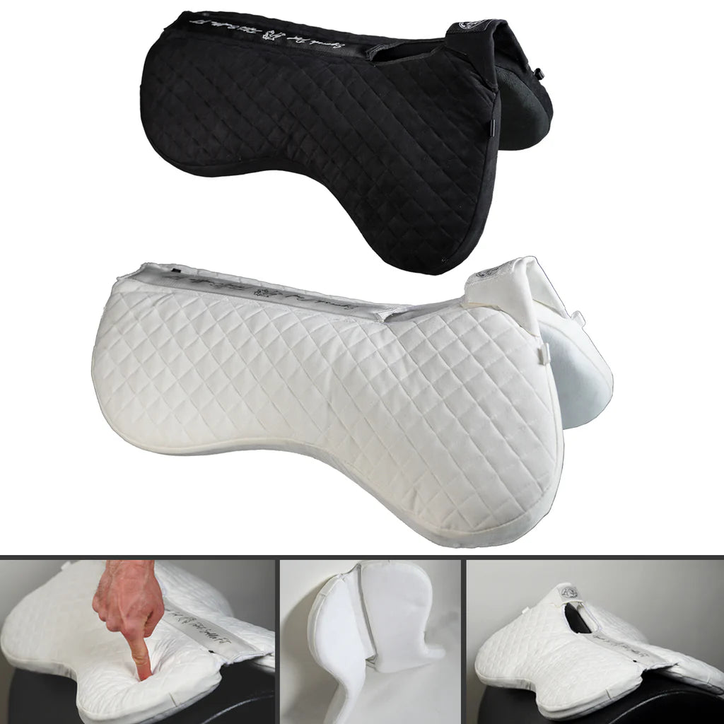 Total Saddle Fit Squish Pad in black and white