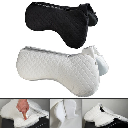 Total Saddle Fit Squish Pad in black and white