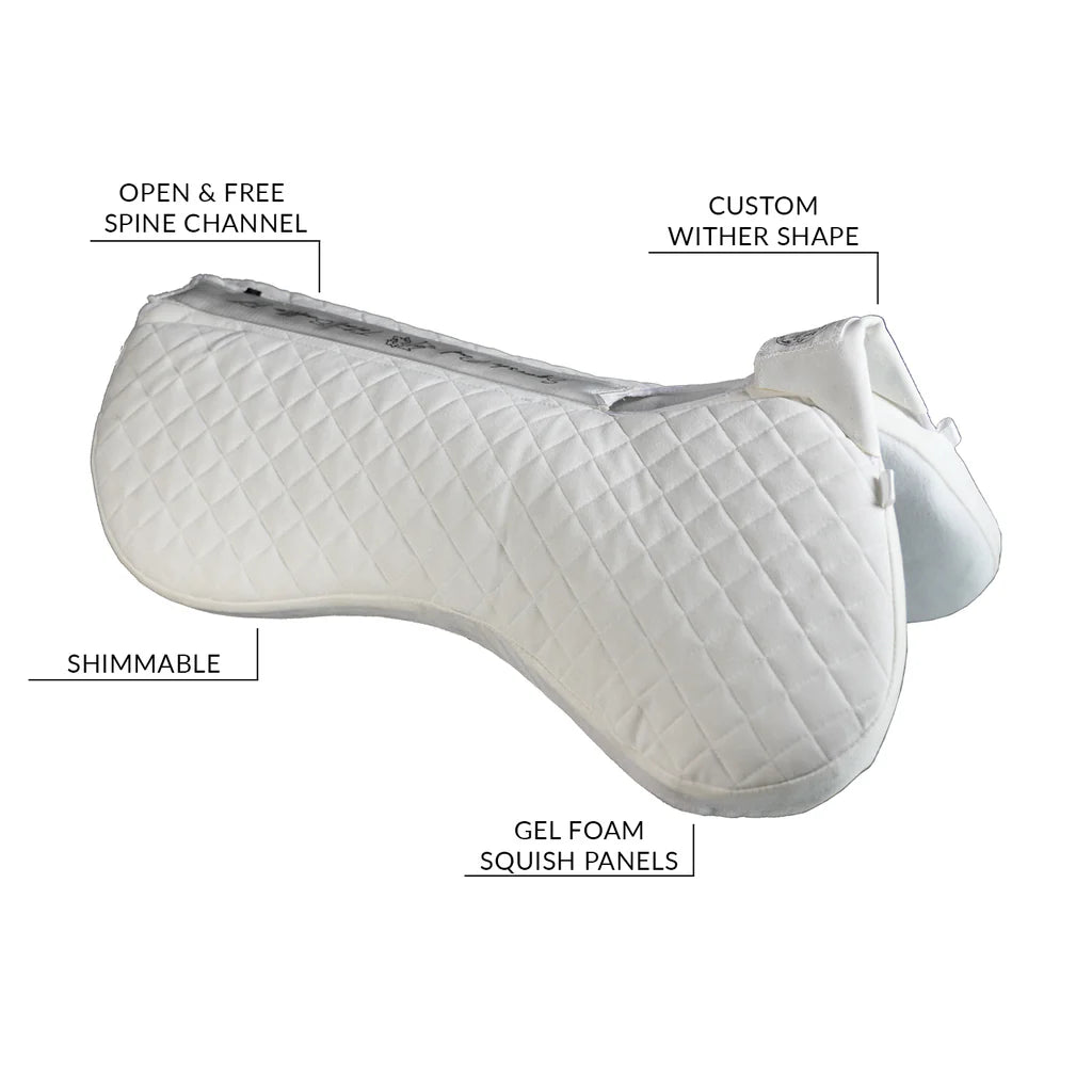 Total Saddle Fit Squish Pad showing features